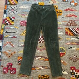 Votre Nom green Suede riding pants 38